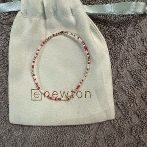 Newton Red and Gold Beaded Bracelet